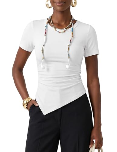 Asymmetrical Ruched Top