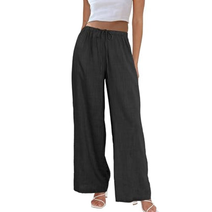 Drawstring Palazzo Pants