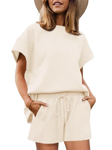 UNCLECAT Womens 2 Piece Lounge Sets Short Sleeve
