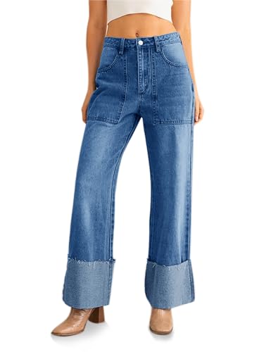 Baggy Cuffed Jeans