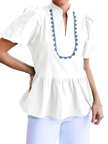 Peplum Ruffle Blouse