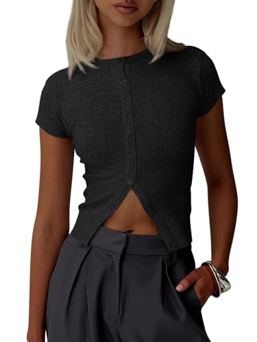 Ribbed Cropped Cardigan
