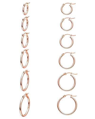 Hoop Earrings Set (6pr)