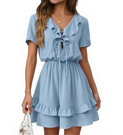 Tie Front Mini Dress