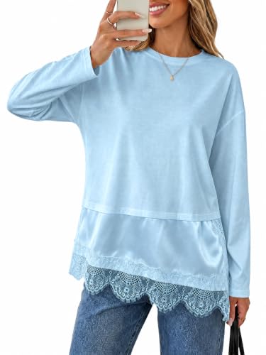 Lace Trim Tunic Shirt