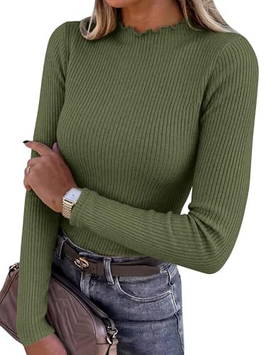 ANRABESS Mock Neck Pullover