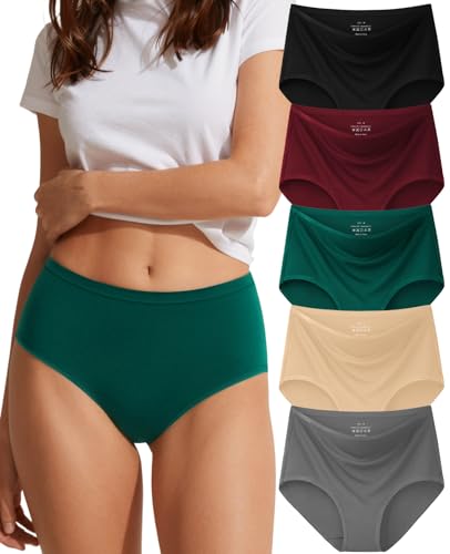 High Waisted Cotton Underwear (5PK)