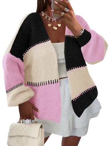 Color Block Cardigan