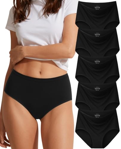 High Waisted Cotton Underwear (5PK)