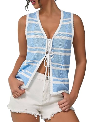 Knit Striped Vest