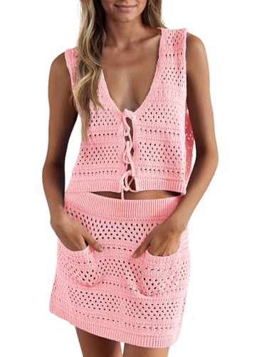 Crochet Swim Cover Up Set