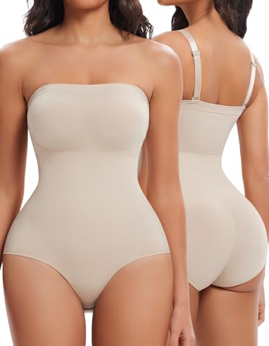 Shapewear Bodysuit with Built-in-Bra