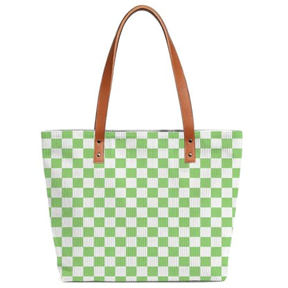 Checkered Tote Bag