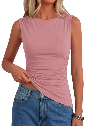 PRETTYGARDEN Boat Neck Tops for Women 2026 Spring