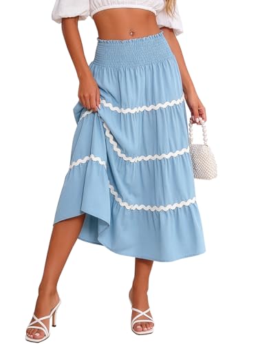 Smocked Maxi Skirt