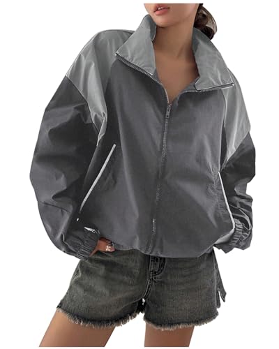 Oversized Windbreaker Jacket
