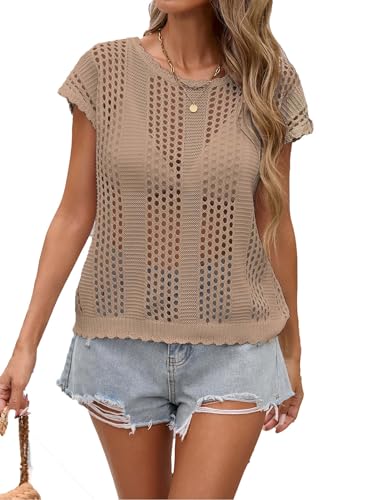 Crochet Knit Coverup Vest