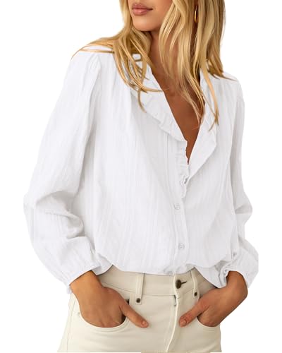 Cotton Ruffle Shirt