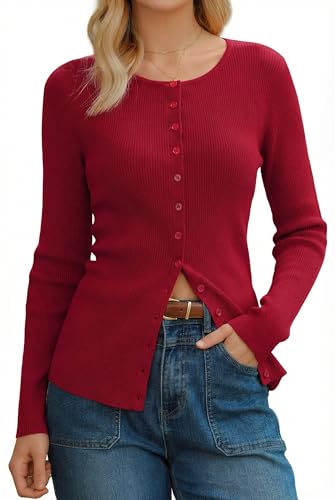 Wool Blend Cardigan Top