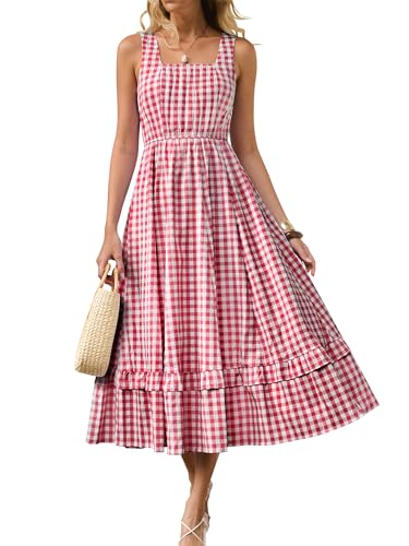 Gingham Midi Dress