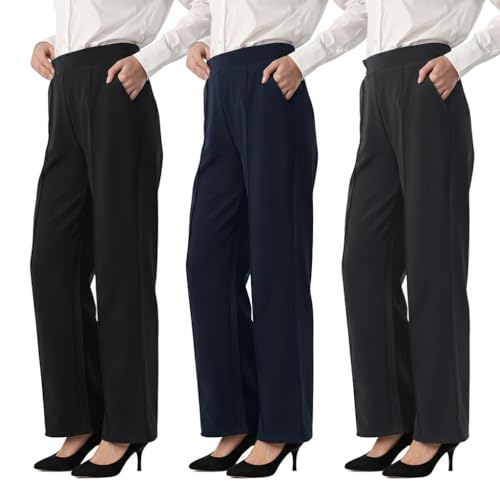 Wide Leg Work Pants