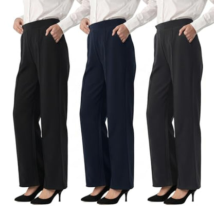 Wide Leg Work Pants