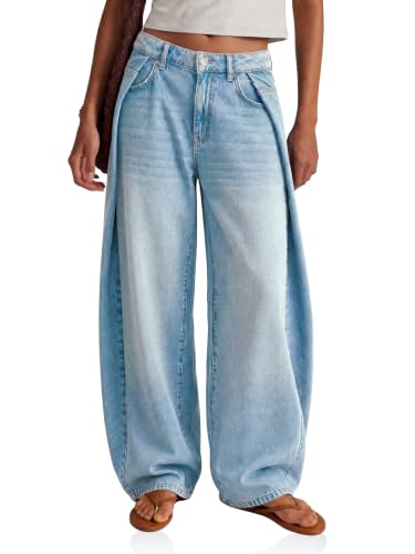Baggy Pleated Jeans
