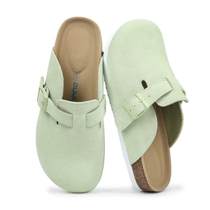 Suede Clogs