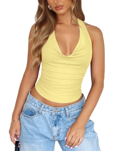 Halter Cowl Neck Tank