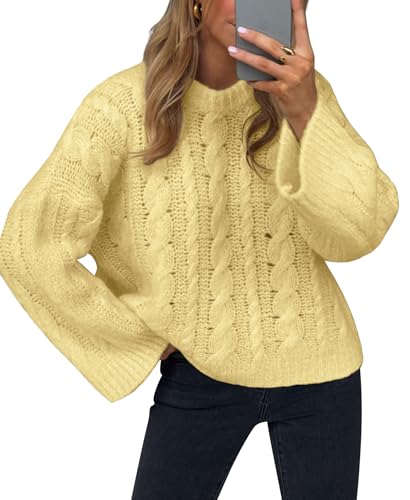 Cable knit pullover