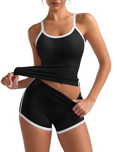 Contrast Trim Workout Set