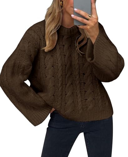 Cable knit pullover