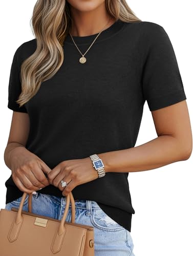 Lightweight Short Sleeve Wool Top