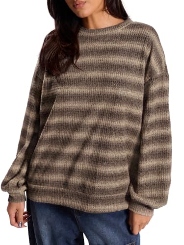 Striped Waffle Sweater