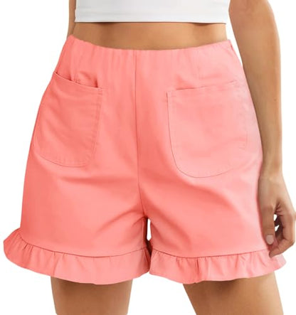 Cotton Ruffle Shorts