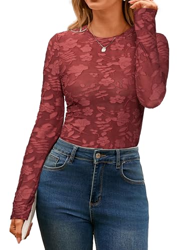 Mesh Long Sleeve Top