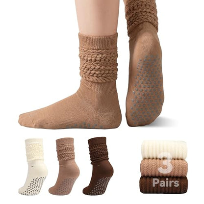 3pk Pilates Grip Socks