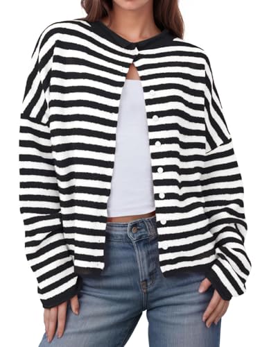 Striped Knit Cardigan