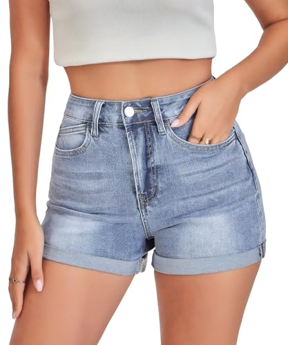 High Waisted Denim Shorts