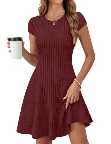 Ribbed Mini Sweater Dress