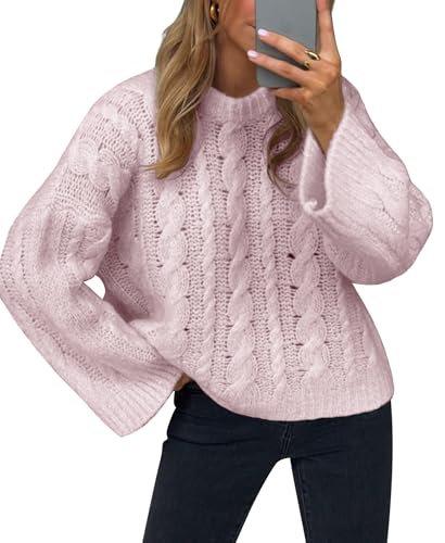 Cable knit pullover