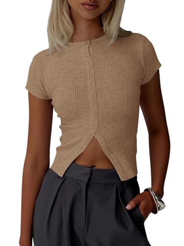Ribbed Cropped Cardigan