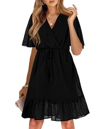 Ruffle Short Sleeve Dress