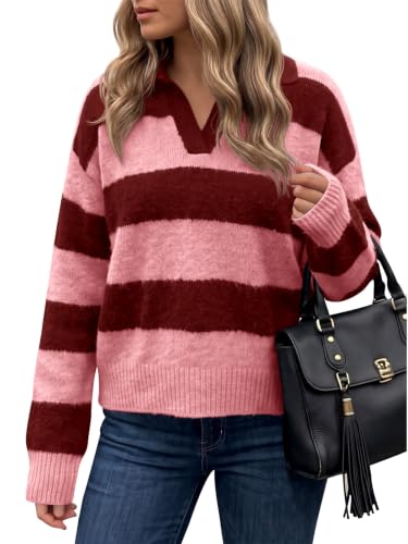 Striped Polo Sweater