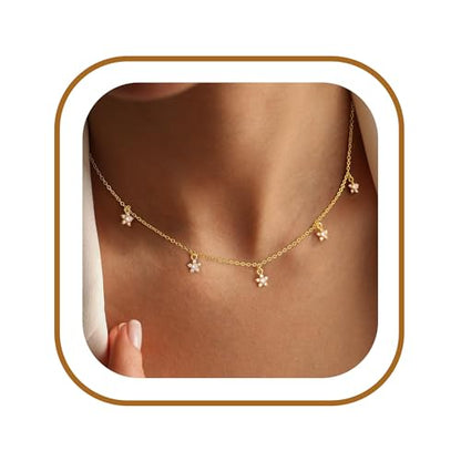 Daisy Gold Necklace