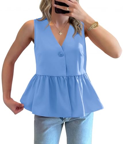 Peplum V-Neck Blouse