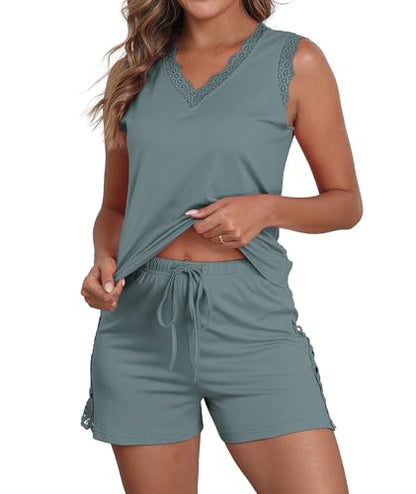Sleeveless Pajama Set