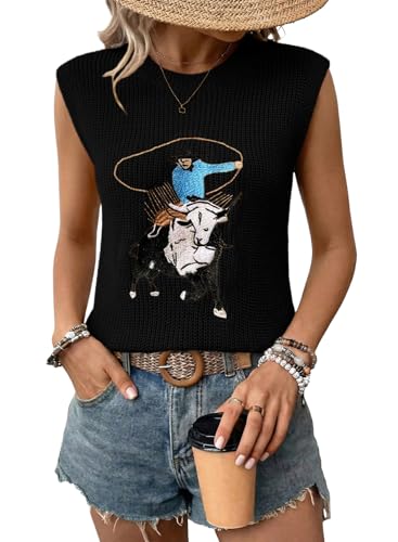 Printed Sweater Vest