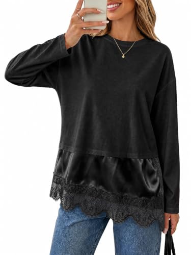 Lace Trim Tunic Shirt