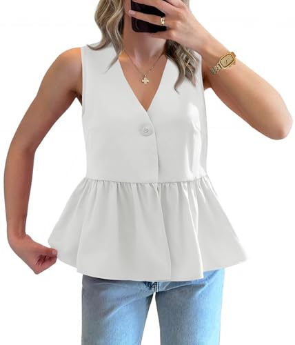 Peplum V-Neck Blouse